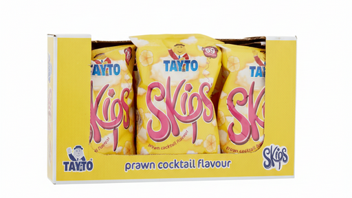 Tayto Skips Prawn Cocktail Large Sharing | Box of 12 Packets (95g) - NetCrisps
