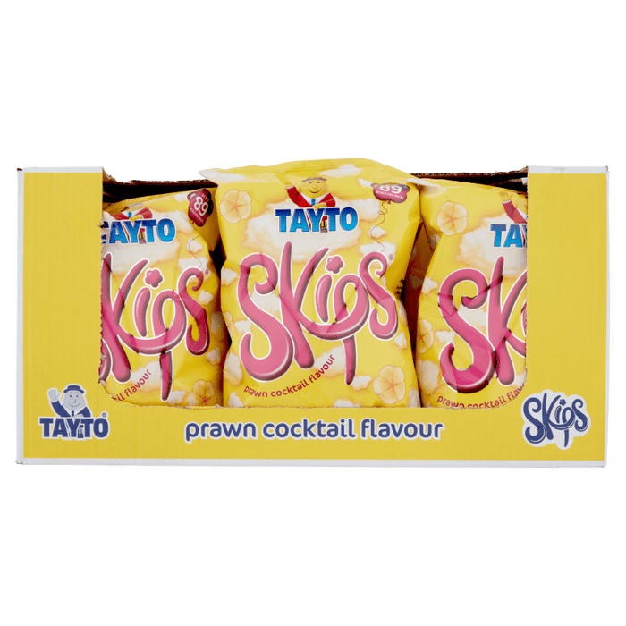 Tayto Skips Prawn Cocktail Large Sharing | Box of 12 Packets (95g) - NetCrisps
