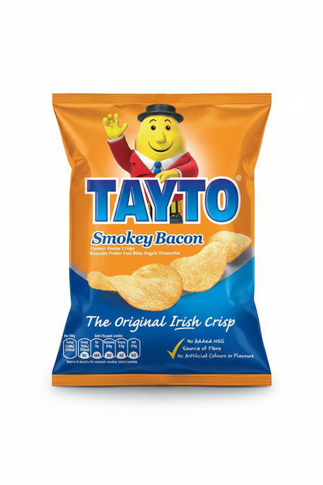 Tayto Smokey Bacon Crisps | Box of 50 x 35g| Netcrisps - NetCrisps
