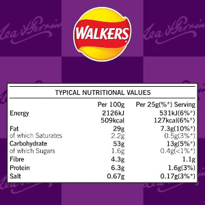 Walkers Lea & Perrins Worcester Sauce Grab Bag Crisps 45g (Case of 32) - NetCrisps