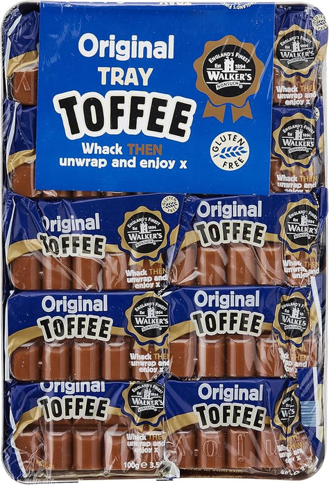 Walkers Plain Toffee Bars: 10 - Piece Tray - NetCrisps