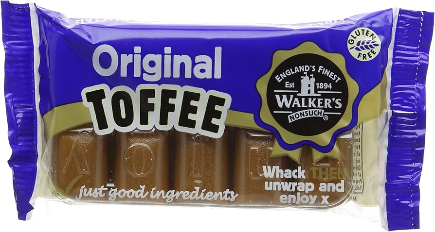 Walkers Plain Toffee Bars: 10 - Piece Tray - NetCrisps