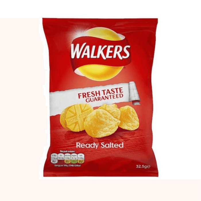 Walkers Ready Salted | Box of 32 Packets (32.5g) - NetCrisps