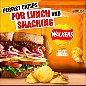 Walkers Roast Chicken Crisps 45g - Case of 32 Bags | Netcrisps - NetCrisps
