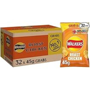 Walkers Roast Chicken Crisps 45g - Case of 32 Bags | Netcrisps - NetCrisps