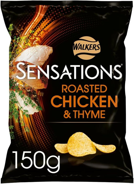 Walkers Sensations Roast Chicken & Thyme Crisps: Sharing Bag (150g)|Netcrisps - NetCrisps