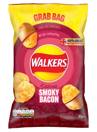 Walkers Smokey Bacon Crisps 32x (45g) - NetCrisps