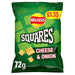 Walkers Squares Cheese and Onion Crisps 72g - NetCrisps