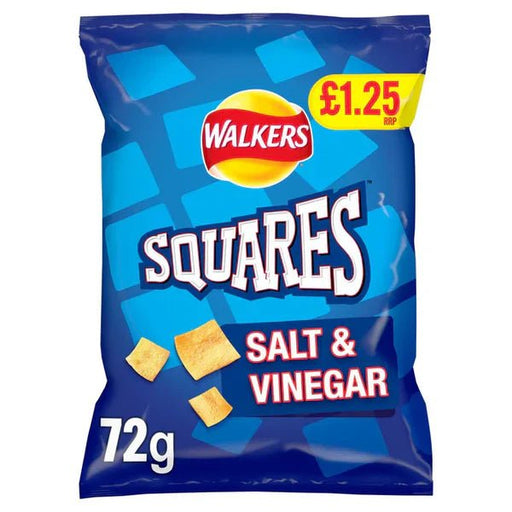 Walkers Squares Salt & Vinegar - 72GM - NetCrisps
