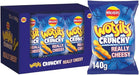 Wotsits Crunchy Cheese Large Bags | Box of 12 Packets (140g) - NetCrisps