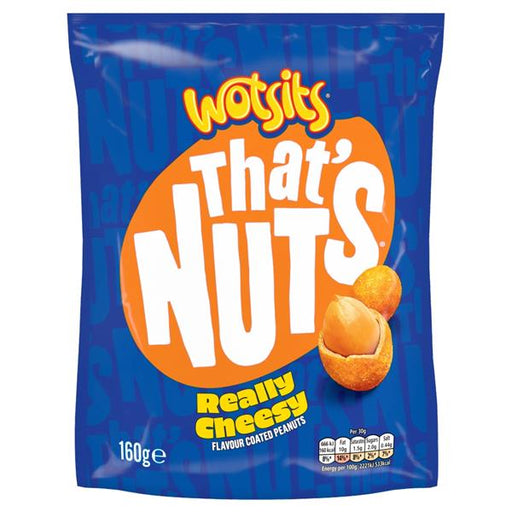 Wotsits That's Nuts Really Cheesy Coated Peanuts 160g - NetCrisps