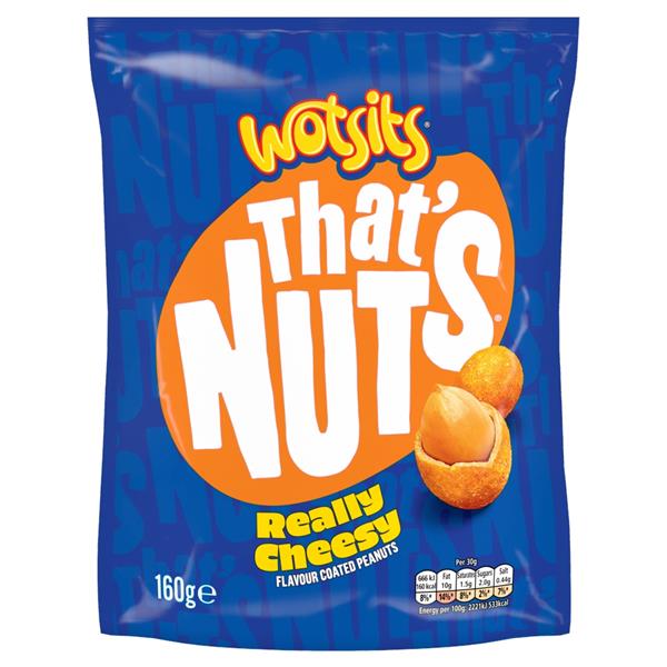 Wotsits That's Nuts Really Cheesy Coated Peanuts 160g - NetCrisps