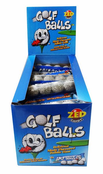 Zed Candy Golf Balls Mint Gum 4 - Pack | Pack of 45 - NetCrisps