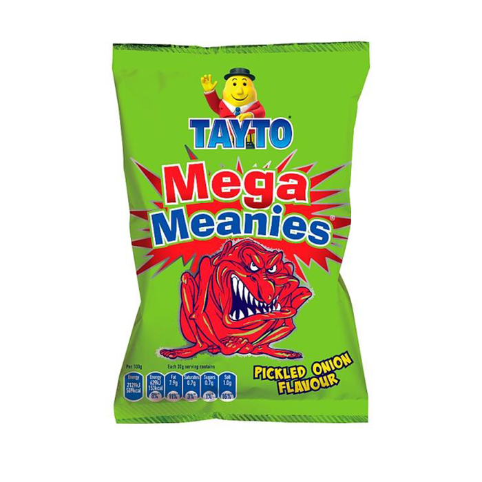 Half Box of Mega Meanies Pickled Onion | Box of 25 Packets (35g)