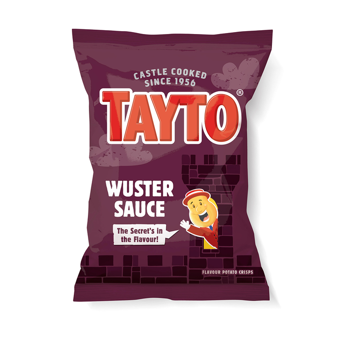 Tayto Northern Ireland Wuster Sauce Flavour Potato Crisps | 32 x 32.5g