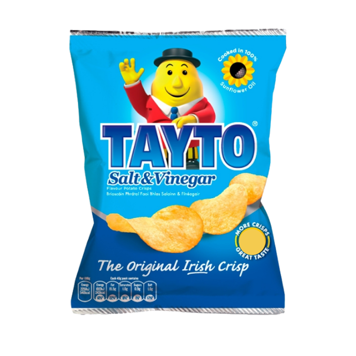 Tayto Salt & Vinegar Sharing Bag | 12 x 125g