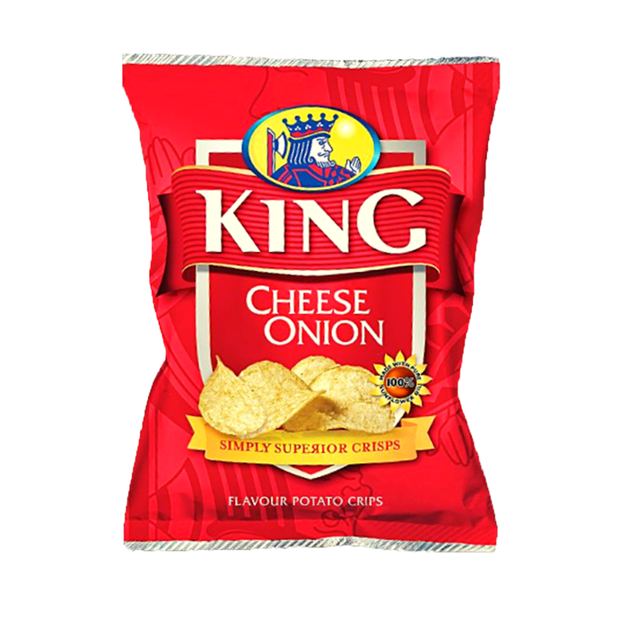 King Cheese and Onion | Box of 25 Packets (42g) (Half a Box)
