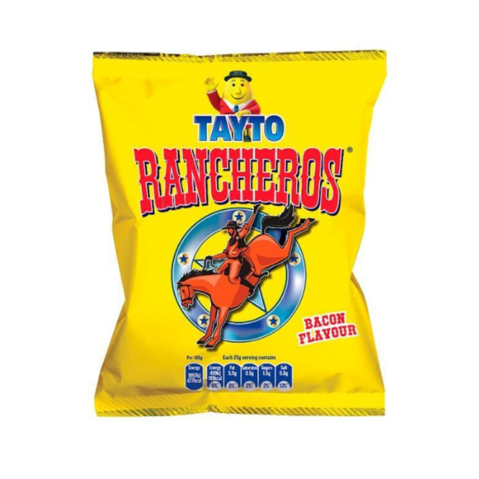 Box of Tayto Rancheros Bacon Flavour | Box of 50 Packets (31g)