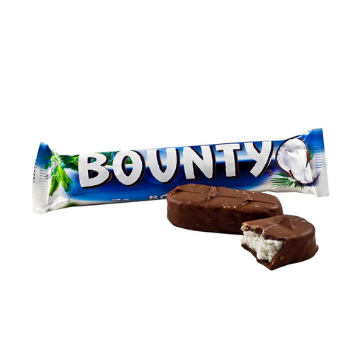 Bounty Chocolate Bars | Box of 24 Chocolate Bars (57g) - NetCrisps