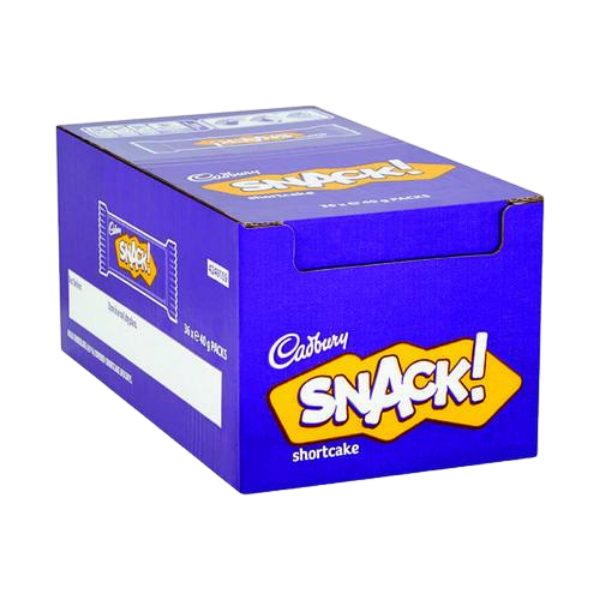Cadbury Snack Shortcake Biscuits | Box of 36 Packets (40g) - NetCrisps