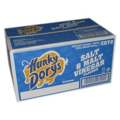 Box of Hunky Dory Salt and Vinegar | Box of 50 Packets (45g) - NetCrisps