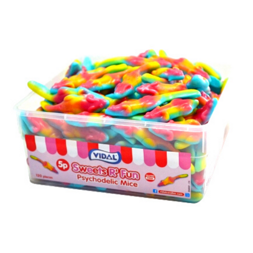 Vidal Psychodelic Mice | Tub of 120 Pieces