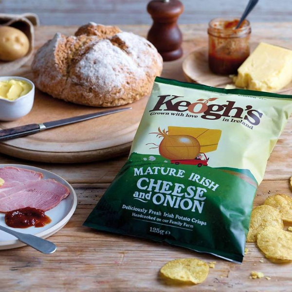 Keoghs Cheese and Onion | Box of 24 Packets (50g) - NetCrisps