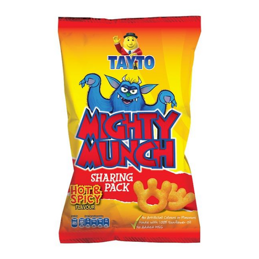 Tayto Mighty Munch Sharing Bag | Box of 12 Large Bags (115g)